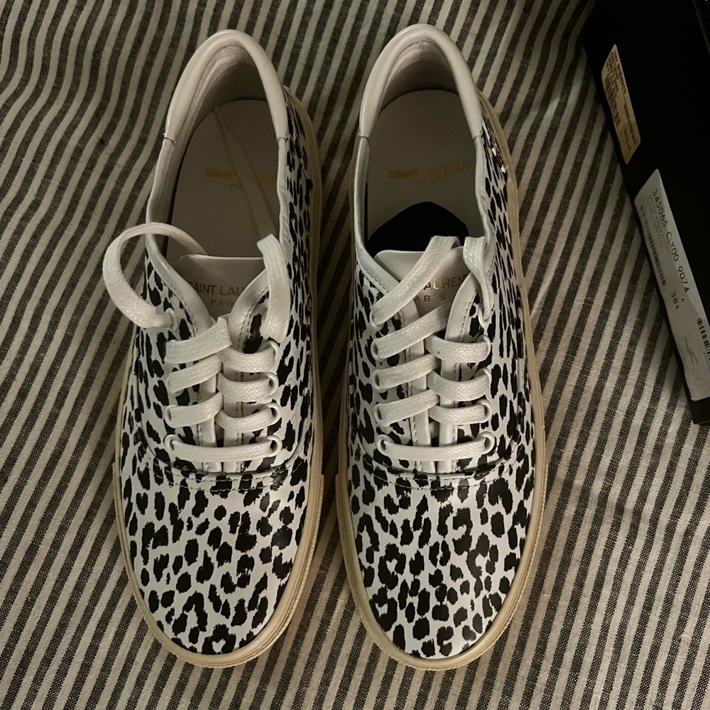 Saint Lauren Venice Sneaker (Leopard)